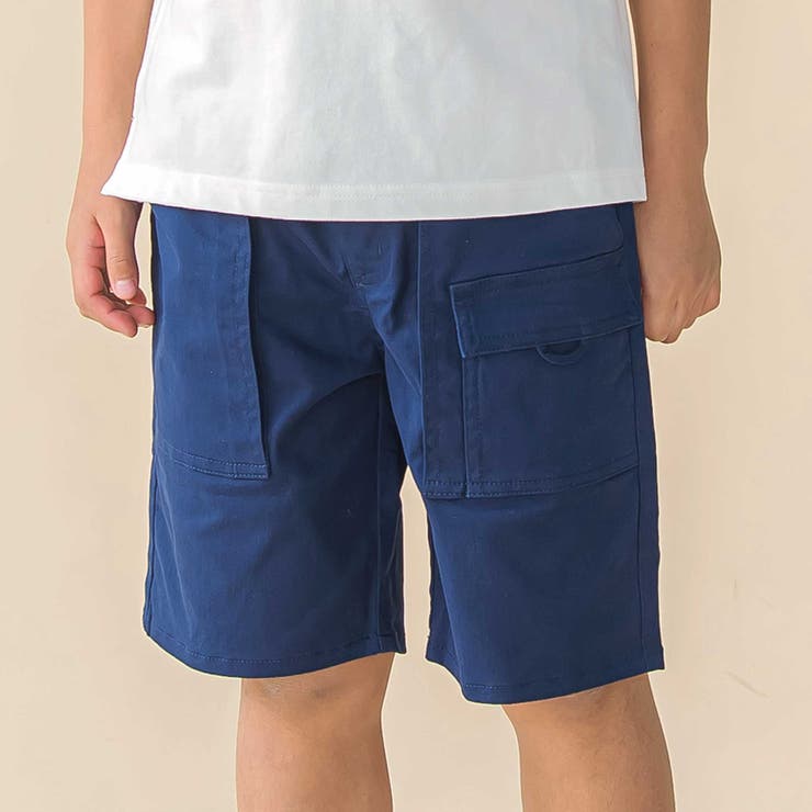 チノストレッチアウトポケットミリタリーハーフパンツ(95~160cm) | BeBe Petits Pois Vert | 詳細画像4 