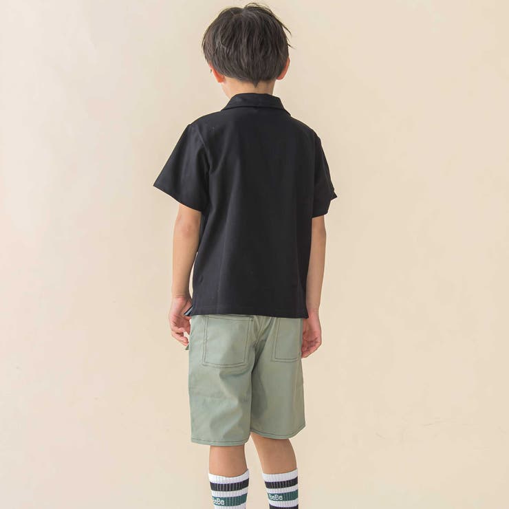 チノストレッチアウトポケットミリタリーハーフパンツ(95~160cm) | BeBe Petits Pois Vert | 詳細画像6 