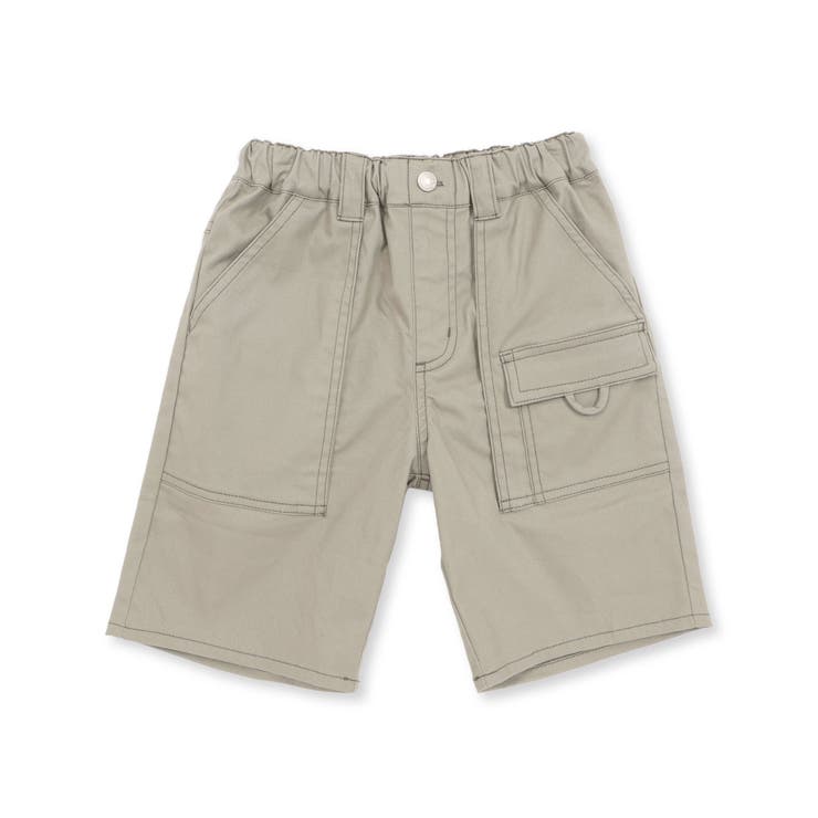 チノストレッチアウトポケットミリタリーハーフパンツ(95~160cm) | BeBe Petits Pois Vert | 詳細画像9 