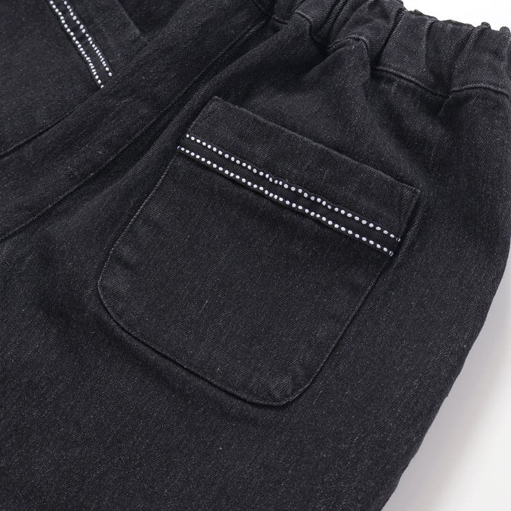 【店舗限定】裾ステッチリボンデニムショートパンツ(95~160cm) | BeBe Petits Pois Vert | 詳細画像10 