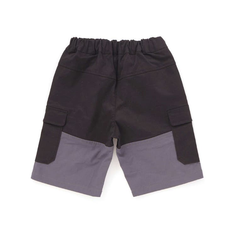 【店舗限定】バイカラーカーゴポケットハーフパンツ(95~150cm) | BeBe Petits Pois Vert | 詳細画像10 