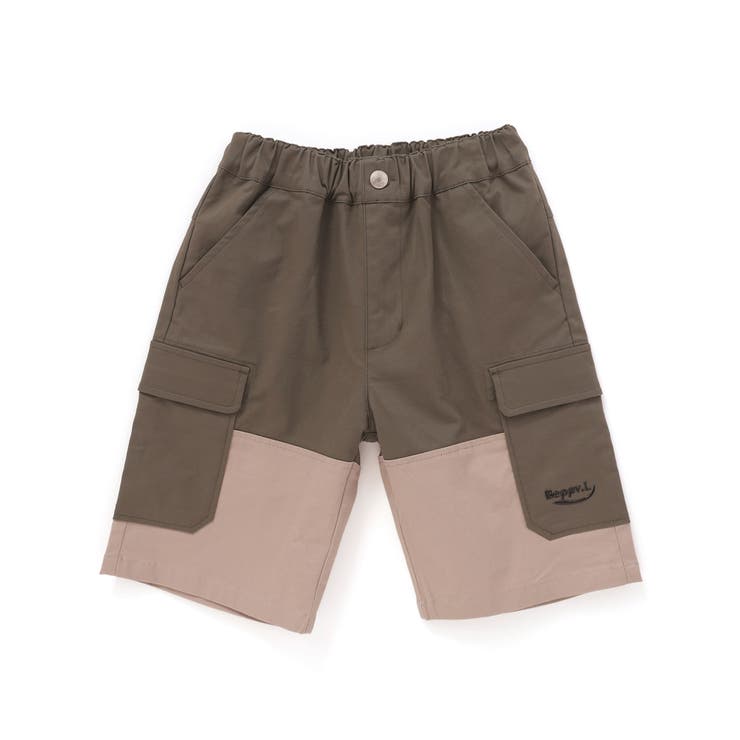 【店舗限定】バイカラーカーゴポケットハーフパンツ(95~150cm) | BeBe Petits Pois Vert | 詳細画像11 