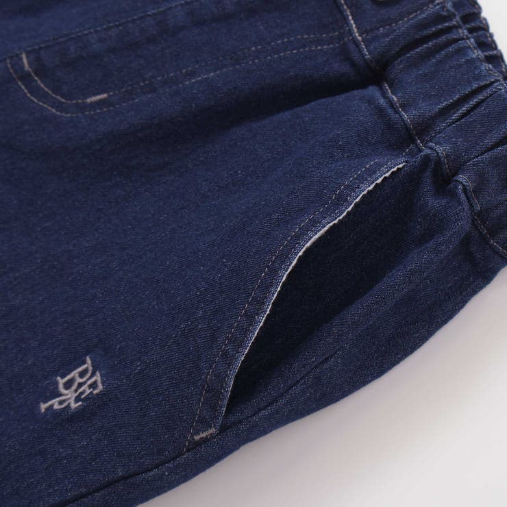 【店舗限定】ワンポイント刺しゅうデニムハーフパンツ(95~150cm) | BeBe Petits Pois Vert | 詳細画像14 