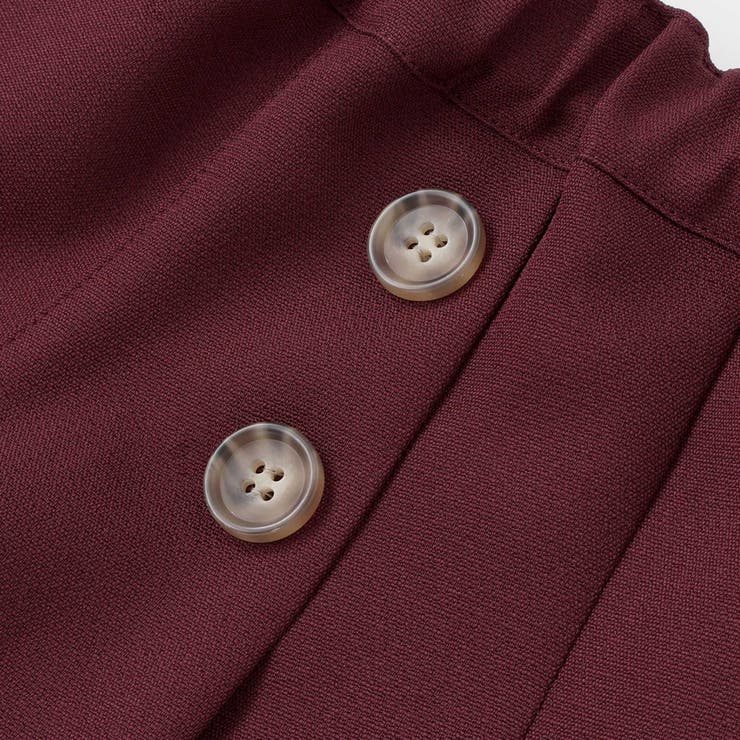 【店舗限定】フロントボタンプリーツキュロットパンツ(95~150cm) | BeBe Petits Pois Vert | 詳細画像12