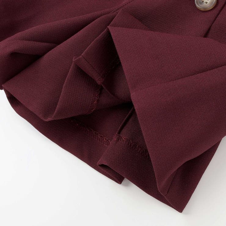 【店舗限定】フロントボタンプリーツキュロットパンツ(95~150cm) | BeBe Petits Pois Vert | 詳細画像14