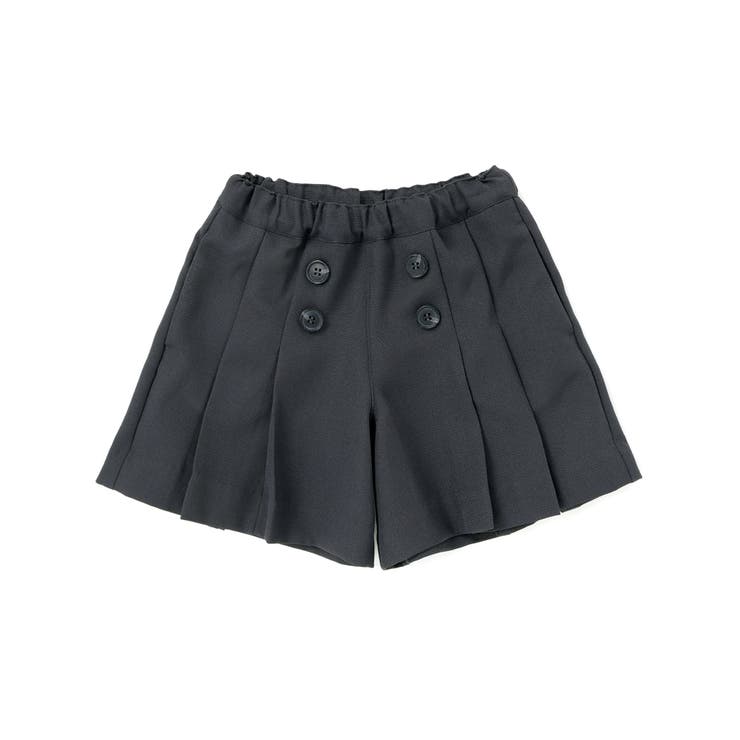 【店舗限定】フロントボタンプリーツキュロットパンツ(95~150cm) | BeBe Petits Pois Vert | 詳細画像17