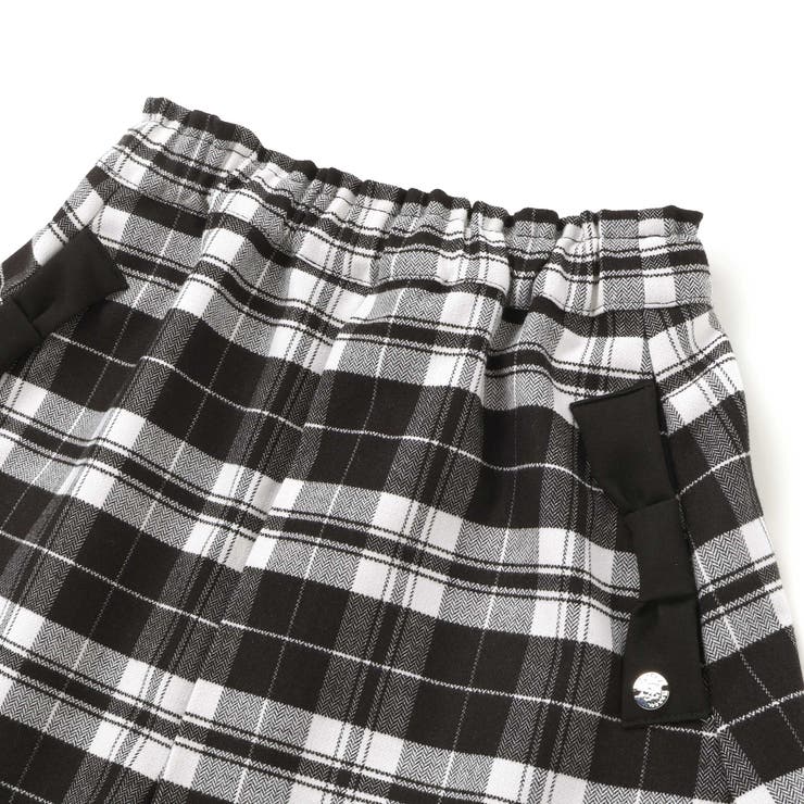 【店舗限定】【お揃い】センタータックチェックスカート(95~150cm) | BeBe Petits Pois Vert | 詳細画像12 