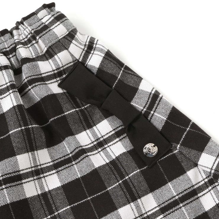 【店舗限定】【お揃い】センタータックチェックスカート(95~150cm) | BeBe Petits Pois Vert | 詳細画像13 