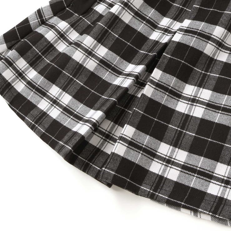 【店舗限定】【お揃い】センタータックチェックスカート(95~150cm) | BeBe Petits Pois Vert | 詳細画像15 