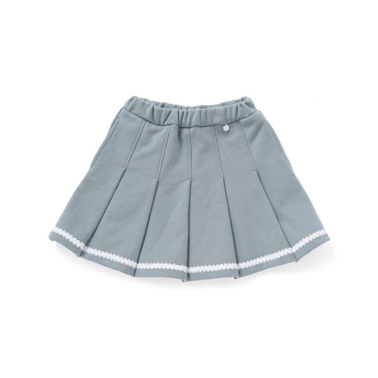 【店舗限定】【お揃い】レーステープポイントタックスカート(100~150cm) | BeBe Petits Pois Vert | 詳細画像6 