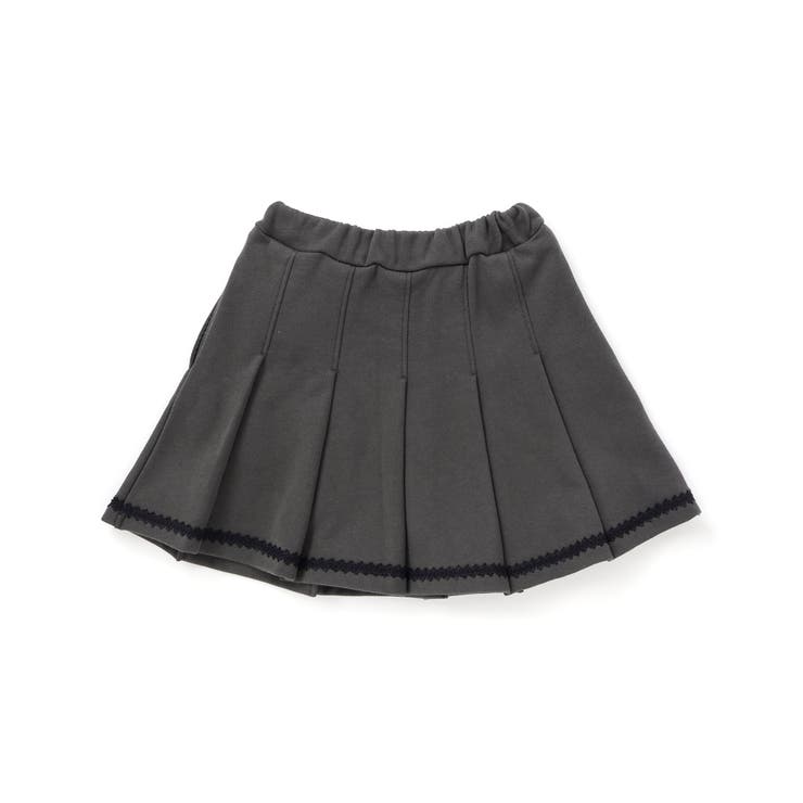 【店舗限定】【お揃い】レーステープポイントタックスカート(100~150cm) | BeBe Petits Pois Vert | 詳細画像9 