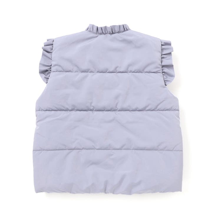 【店舗限定】リボンフリルタフタ中綿ベスト(95~150cm) | BeBe Petits Pois Vert | 詳細画像9 