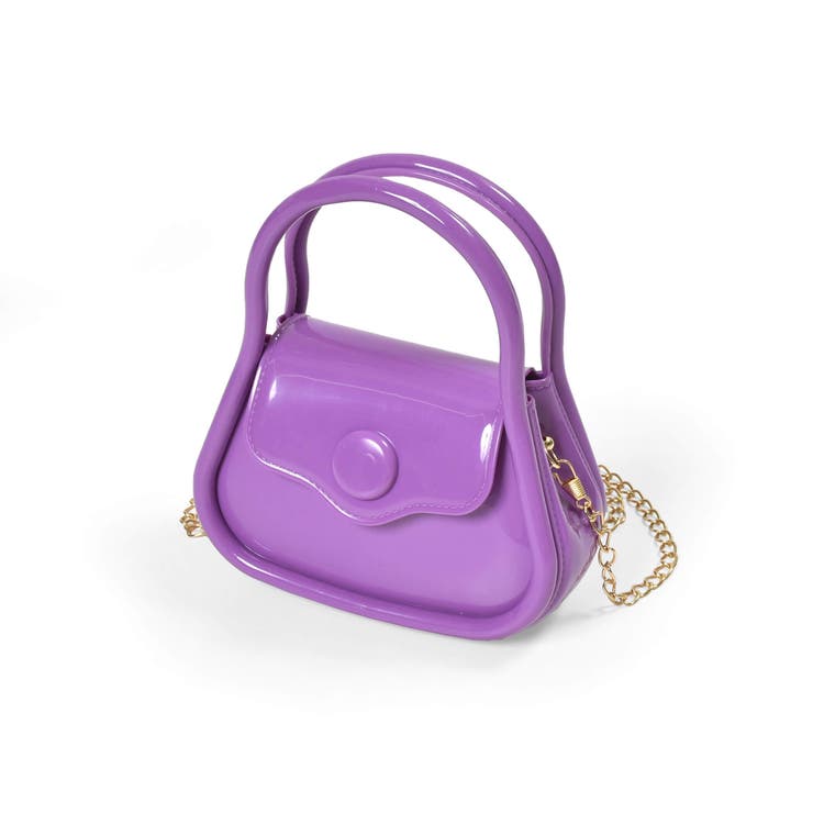 パープル | 【店舗限定】チェーン付きビニールミニバッグ | BeBe Petits Pois Vert
