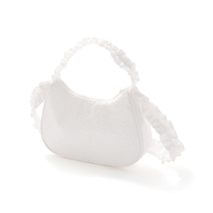 【店舗限定】【お揃い】花綿フリルレースバッグ | BeBe Petits Pois Vert | 詳細画像2 