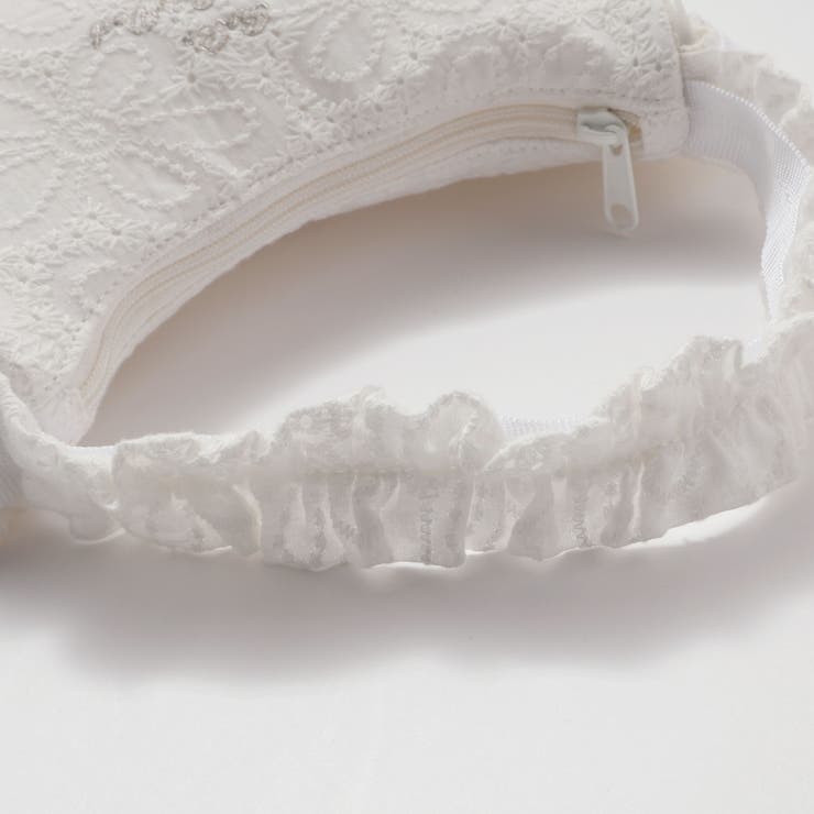 【店舗限定】【お揃い】花綿フリルレースバッグ | BeBe Petits Pois Vert | 詳細画像4 