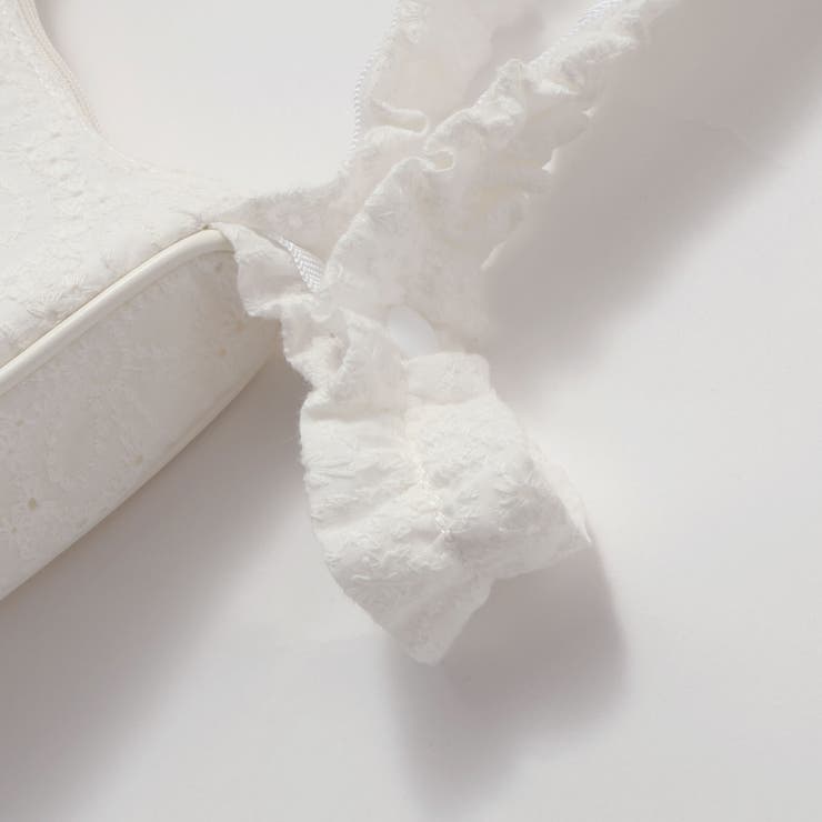 【店舗限定】【お揃い】花綿フリルレースバッグ | BeBe Petits Pois Vert | 詳細画像6 