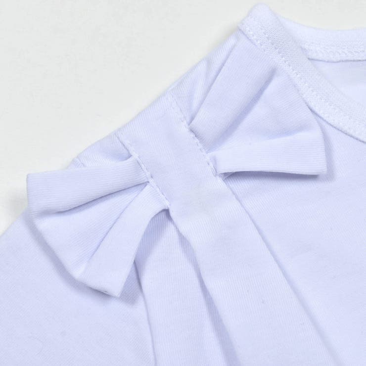【店舗限定】肩リボンTシャツ(95~150cm) | BeBe Petits Pois Vert | 詳細画像10 