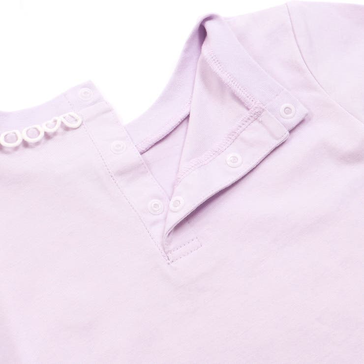 天竺レースポイントロングTシャツ(95~150cm) | BeBe Petits Pois Vert | 詳細画像10 