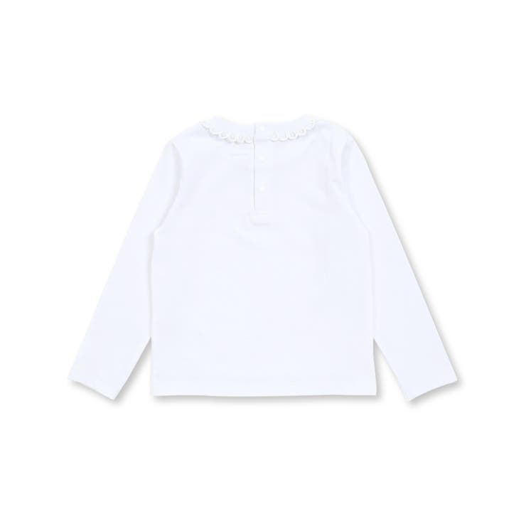 天竺レースポイントロングTシャツ(95~150cm) | BeBe Petits Pois Vert | 詳細画像6 