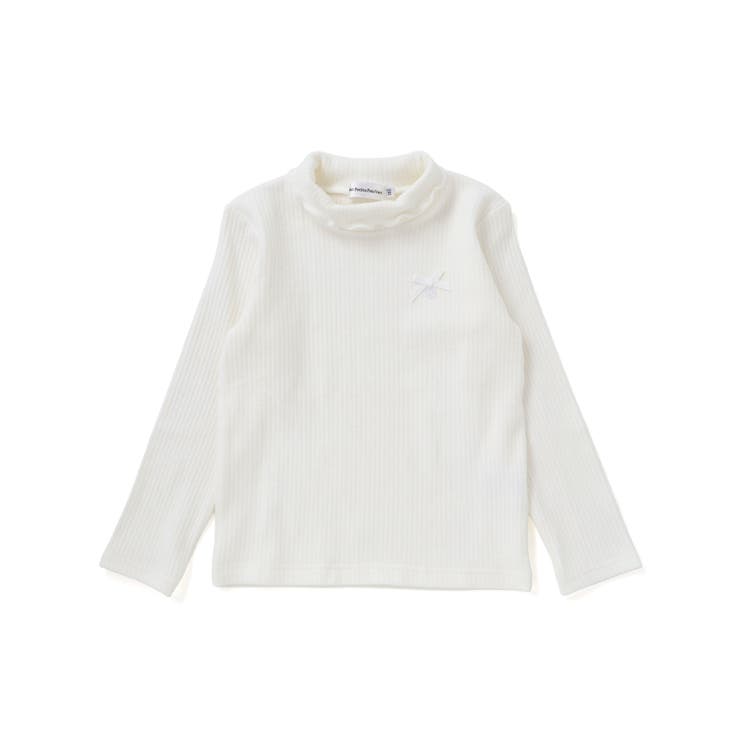 【店舗限定】起毛リブハイネック折り返しトップス(95~160cm) | BeBe Petits Pois Vert | 詳細画像12 