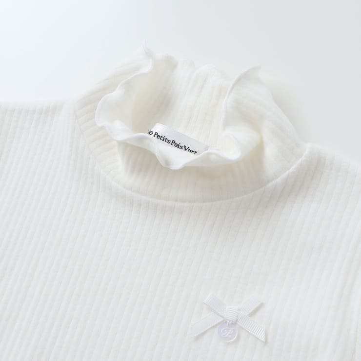 【店舗限定】起毛リブハイネック折り返しトップス(95~160cm) | BeBe Petits Pois Vert | 詳細画像15 