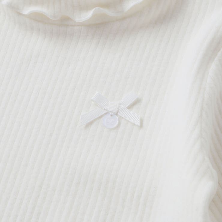 【店舗限定】起毛リブハイネック折り返しトップス(95~160cm) | BeBe Petits Pois Vert | 詳細画像16 