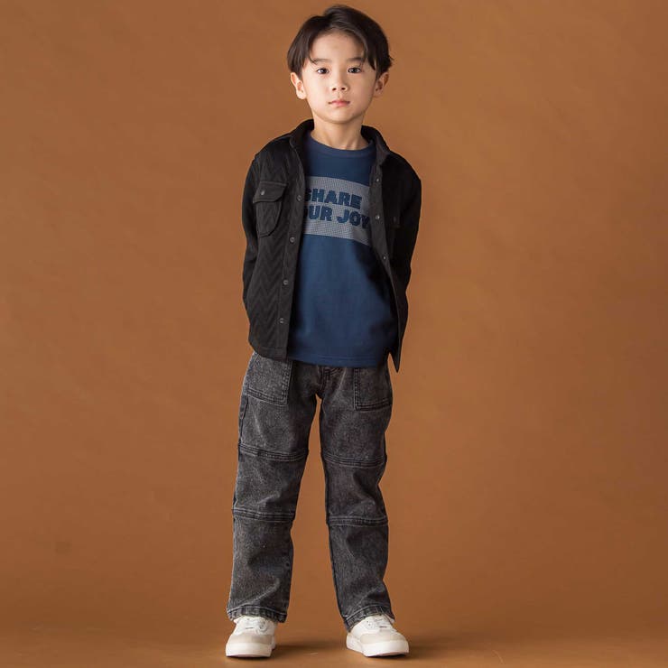 【店舗限定】天竺ポツポツプリント長袖Tシャツ(95~150cm) | BeBe Petits Pois Vert | 詳細画像3 
