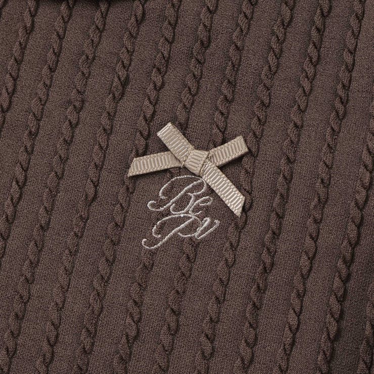 【店舗限定】メロウフリル立体リブ長袖Tシャツ(95~150cm) | BeBe Petits Pois Vert | 詳細画像9 