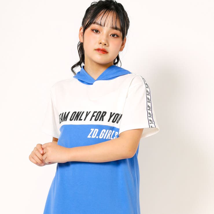 フード切り替えワンピース(130~160cm) | ZIDDY | 詳細画像4 