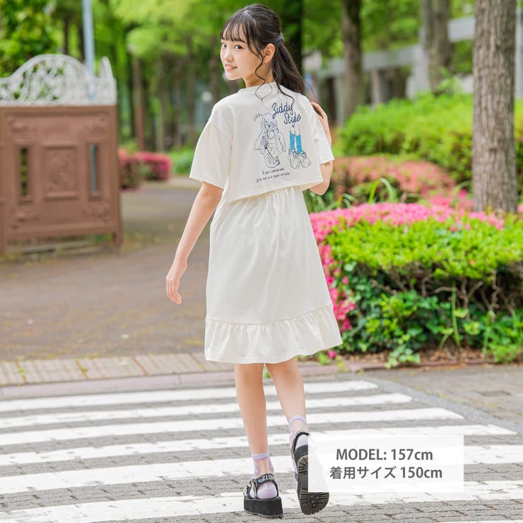 オンナノコバックプリントワンピース(130~160cm) | ZIDDY | 詳細画像2 