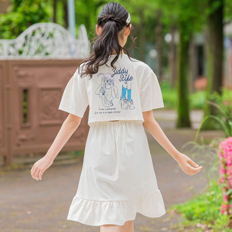 オンナノコバックプリントワンピース(130~160cm) | ZIDDY | 詳細画像4 