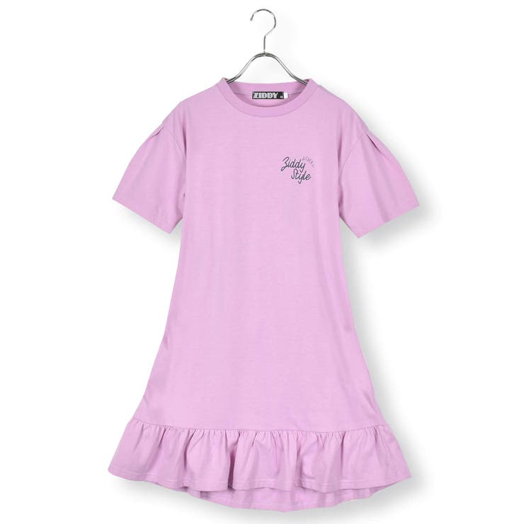 パープル | オンナノコバックプリントワンピース(130~160cm) | ZIDDY