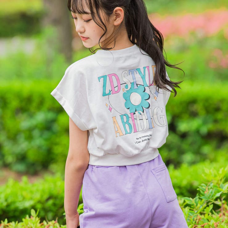 バックプリントTシャツ&パンツセット[品番：BEBK0002350]｜ZIDDY