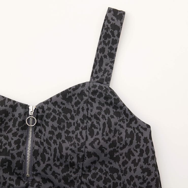 ビスチェ＆パンツレオパード柄セットアップ2点セット(130~160cm