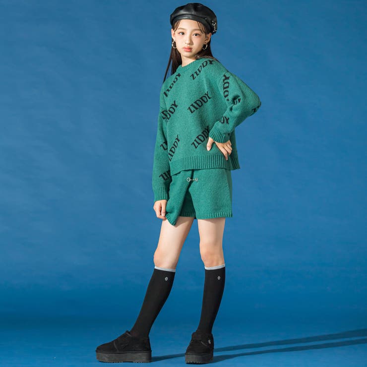 ロゴニット＆ビット付きスカパンセットアップ(130~160cm) | ZIDDY | 詳細画像7 