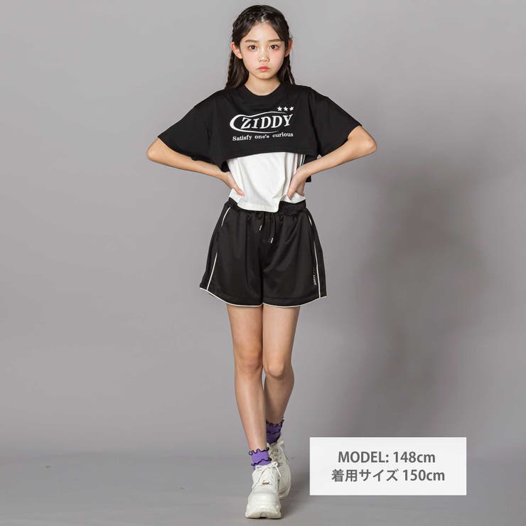 Bape kids Tシャツとショートパンツセット 90cm 重ね着風Tシャツ
