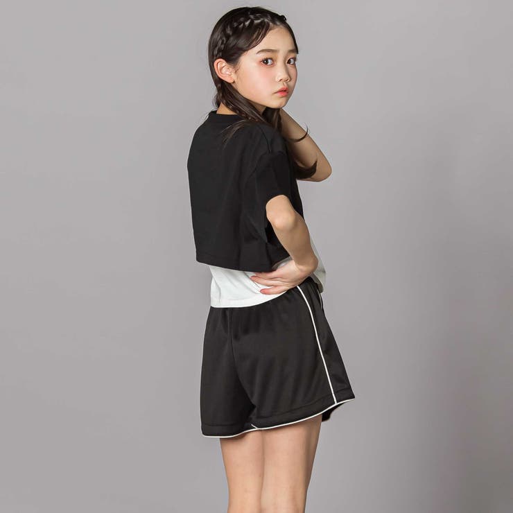 BAPE KIDS Tシャツ ショートパンツセット キッズエイプシャークモチーフプリントT&ショートパンツ