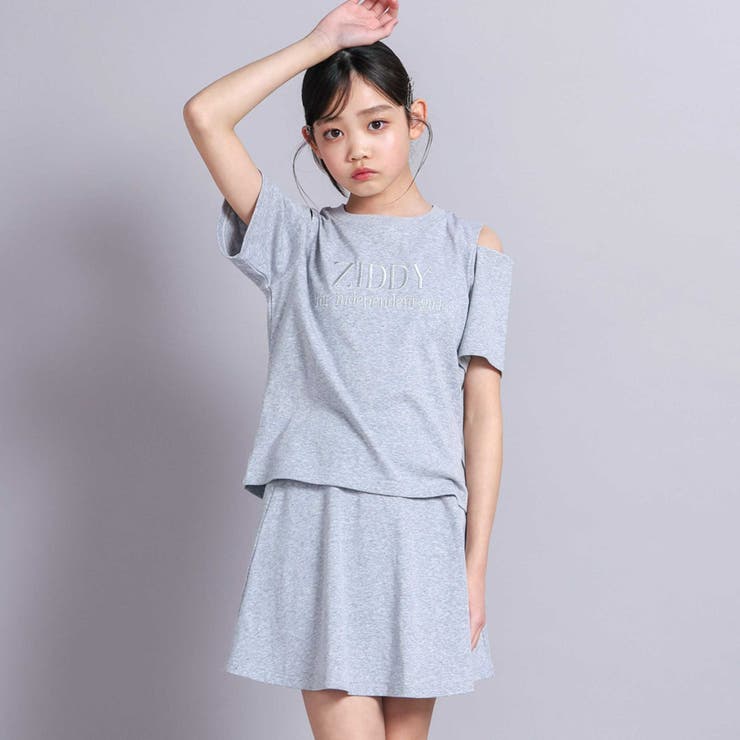 肩開きラメTシャツ&フレアーボトムセットアップ[品番 肩開きラメTシャツ&フレアーボトムセットアップ[品番