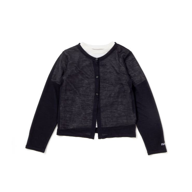 シアーカーディガン＆半袖ロゴTシャツ(130~160cm) | ZIDDY | 詳細画像10 