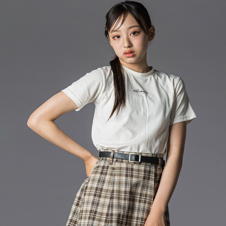 シアーカーディガン＆半袖ロゴTシャツ(130~160cm) | ZIDDY | 詳細画像7 