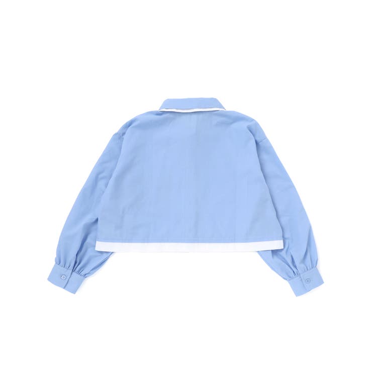 ダブル襟長袖シャツブラウス&タンクトップセット(130~160cm) | ZIDDY | 詳細画像13 