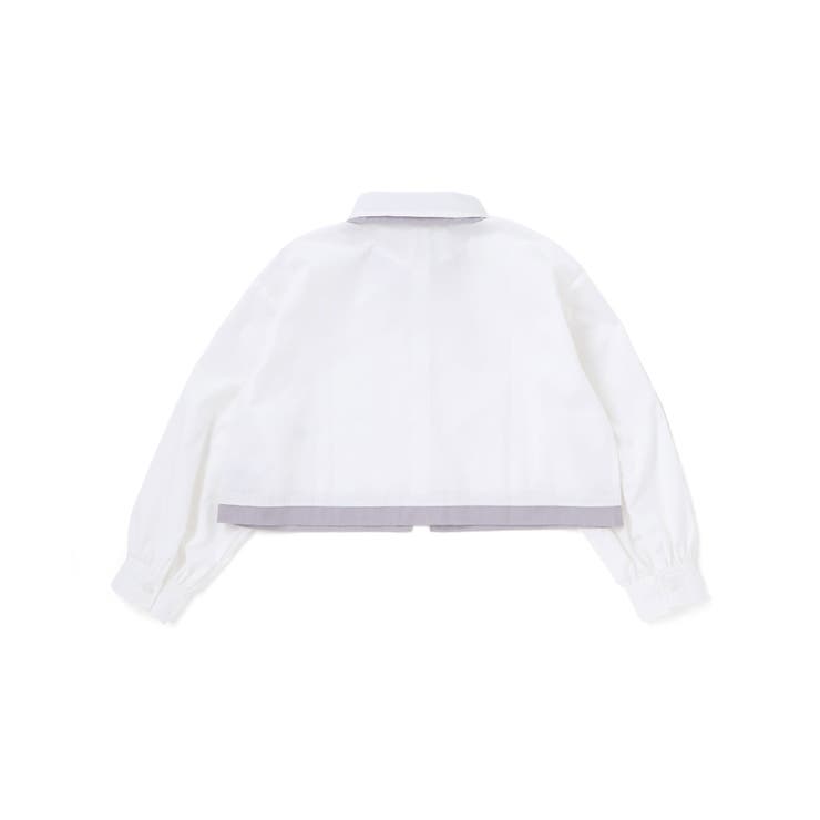 ダブル襟長袖シャツブラウス&タンクトップセット(130~160cm) | ZIDDY | 詳細画像9 