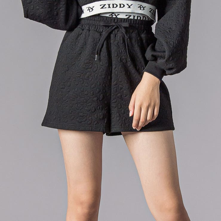 膨れジャガードトレーナー＆ショートパンツセット(130~160cm) | ZIDDY | 詳細画像4 