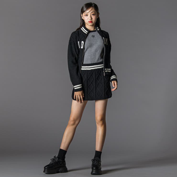 ダブルジップスカパンニットセットアップ(130~160cm) | ZIDDY | 詳細画像4 