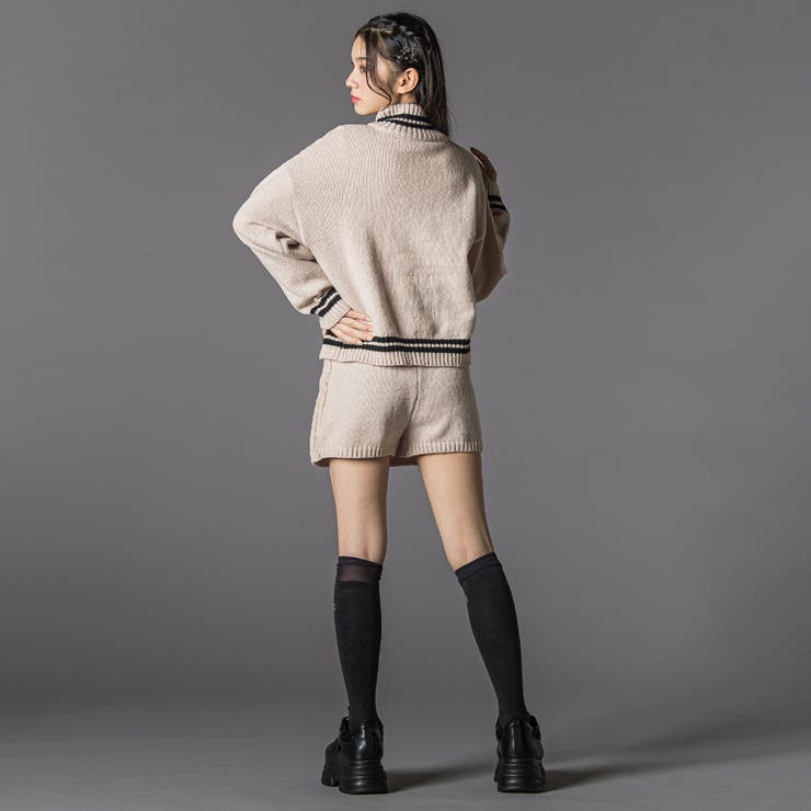 ダブルジップスカパンニットセットアップ(130~160cm) | ZIDDY | 詳細画像6 