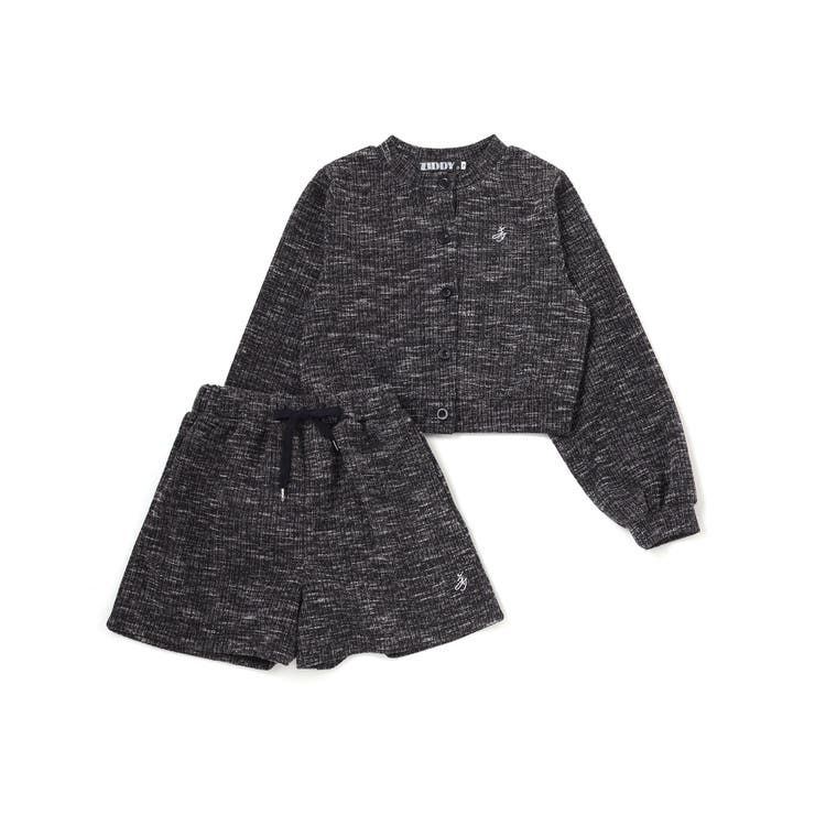 メランジカーディガン＆ボトムセット(130~160cm) | ZIDDY | 詳細画像6 