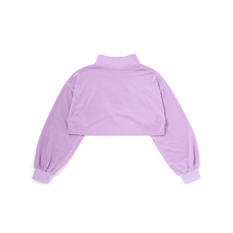 ハーフジップドロップショルダートップス＆短丈半袖Tシャツセット(130~160c… | ZIDDY | 詳細画像12 