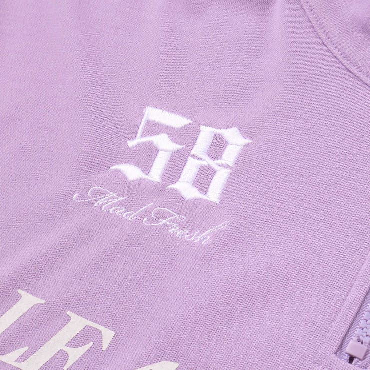 ハーフジップドロップショルダートップス＆短丈半袖Tシャツセット(130~160c… | ZIDDY | 詳細画像17 