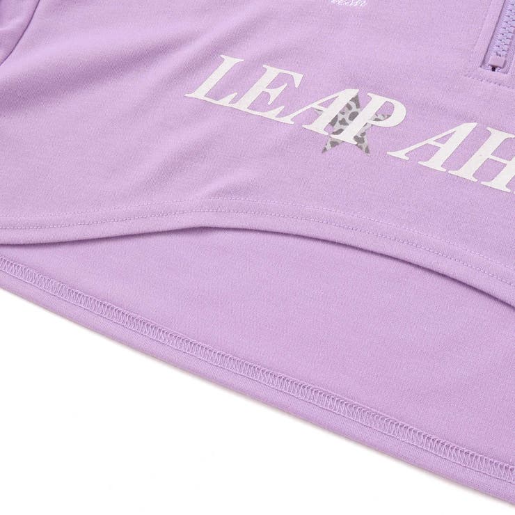 ハーフジップドロップショルダートップス＆短丈半袖Tシャツセット(130~160c… | ZIDDY | 詳細画像20 