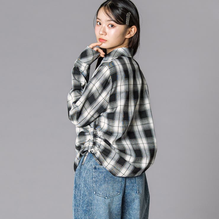 チェックシャツ×リブカーディガンセット(130~160cm) | ZIDDY | 詳細画像5 